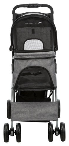 Trixie Hondenbuggy Grijs 47X80X100 CM TOT 15 KG - Best4pets.nl