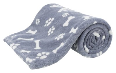 Trixie Hondendeken Kenny Fleece Bot / Pootjes Blauw - Best4pets.nl