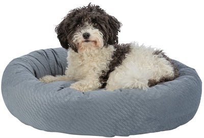 Trixie Hondenmand Alena Rond Blauw / Grijs - Best4pets.nl