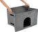 Trixie Hondenmand Huis Harvey Met Trap Grijs / Wit - Best4pets.nl