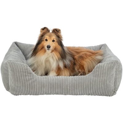 Trixie Hondenmand Vital Jonna Ribfluweel Grijs - Best4pets.nl