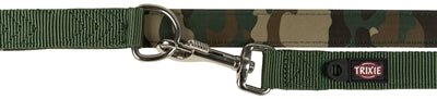 Trixie Hondenriem Premium Neopreen Verstelbaar Camouflage Groen 200X2,5 CM - Best4pets.nl