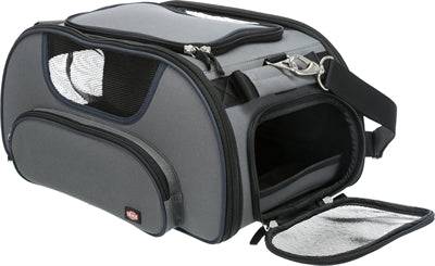 Trixie Hondentas Vliegtuigtas Wings Grijs / Blauw 46X28X23 CM - Best4pets.nl