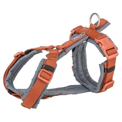 Trixie Hondentuig Premium Trekking Roest Bruin / Grafiet Grijs - Best4pets.nl