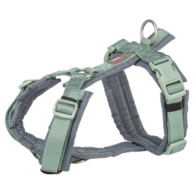 Trixie Hondentuig Premium Trekking Salie Groen / Grafiet Grijs - Best4pets.nl