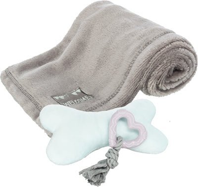 Trixie Junior Puppy Set Fleece Deken En Speelgoed - Best4pets.nl