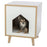 Trixie Kattenmand Huis Isa Houtlook Lichtbruin / Wit - Best4pets.nl