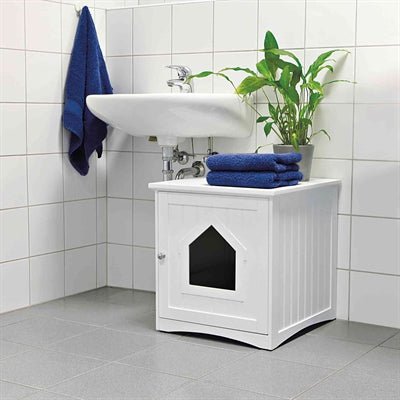 Trixie Kattenmand Huis Wit - Best4pets.nl