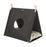 Trixie Kattenmand Tent Elfie Met Kussen Vilt Antraciet 50X46X52 CM - Best4pets.nl