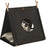 Trixie Kattenmand Tent Elfie Met Kussen Vilt Antraciet 50X46X52 CM - Best4pets.nl