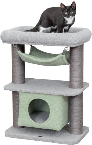 Trixie Kitten Krabpaal Lunito Grijs / Mintgroen - Best4pets.nl