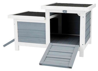 Trixie Knaagdierhuis Met 2 Ingangen Grijs / Wit 70X45X43 CM - Best4pets.nl