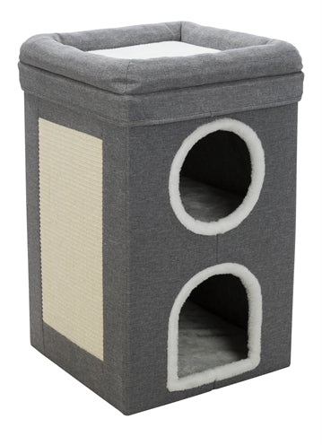 Trixie Krabpaal Cat Tower Saul Grijs - Best4pets.nl