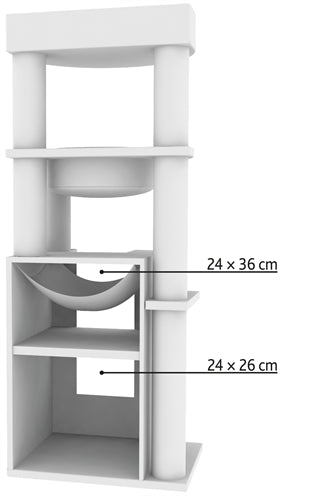 Trixie Krabpaal Xxl Leandro Grijs 63X50X163 CM - Best4pets.nl