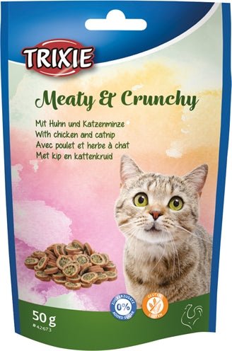 Trixie Meaty & Crunchy Kip / Catnip Glutenvrij - Best4pets.nl