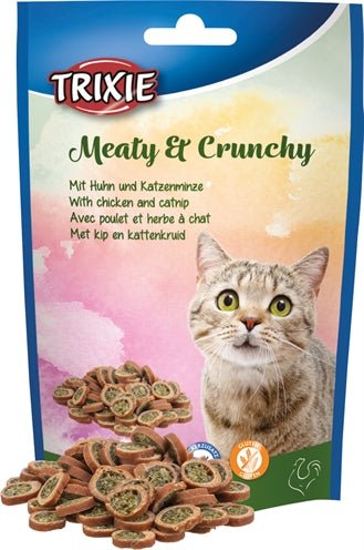 Trixie Meaty & Crunchy Kip / Catnip Glutenvrij - Best4pets.nl