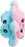 Trixie Octopus Omkeerbaar Pluche Roze / Lichtblauw 19 CM - Best4pets.nl