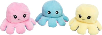 Trixie Octopus Omkeerbaar Pluche Roze / Lichtblauw 19 CM - Best4pets.nl