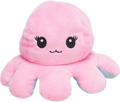 Trixie Octopus Omkeerbaar Pluche Roze / Lichtblauw 19 CM - Best4pets.nl