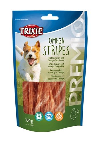 Trixie Premio Omega Stripes Kip 100 GR - Best4pets.nl