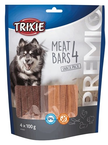 Trixie Premio Vlees Bars Kip / Eend / Lam / Zalm 4X100 GR - Best4pets.nl