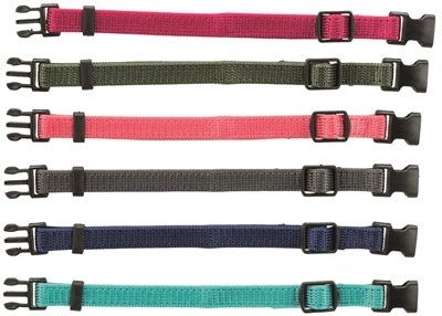 Trixie Puppy Halsbandset Fuchsia/Grafiet/Indigo/Bosgroen/Koraal 17 - 25 CM 6 ST - Best4pets.nl