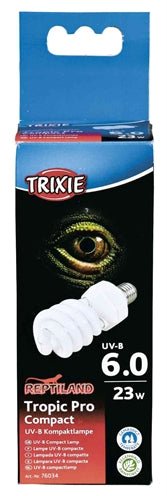 Trixie Reptiland Tropic Pro Compact 6.0 Uv - B Lamp 23 WATT 6X6X15,2 CM - Best4pets.nl