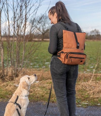 Trixie Rolltop Rugtas Met Heuptas Met Riem Roest - Best4pets.nl