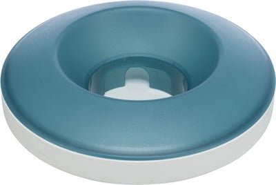 Trixie Slowfeeding Rocking Bowl Kunststof / Tpr Grijs / Blauw 23X23 CM 500 ML - Best4pets.nl