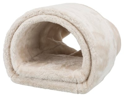 Trixie Speeltunnel Konijn / Cavia Pluche Beige 80X27X21 CM - Best4pets.nl