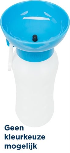 Trixie Waterdispenser Voor Onderweg Kunststof Assorti 550 ML - Best4pets.nl