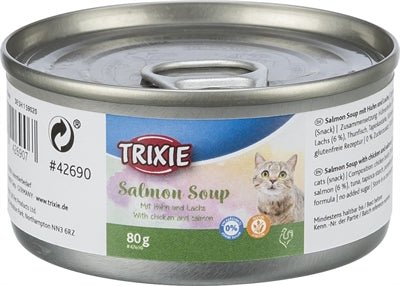 Trixie Zalm Soep Kip / Zalm Glutenvrij - Best4pets.nl