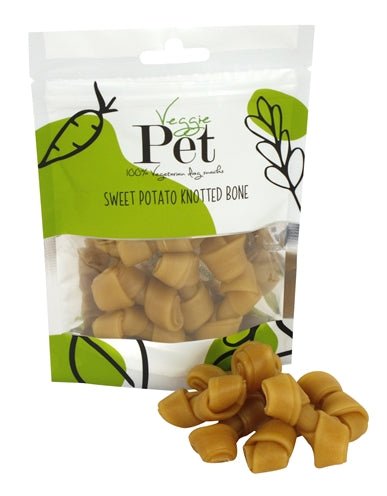 Veggie Pet Sweet Potato Knotted Bone - Best4pets.nl