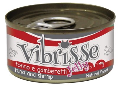 Vibrisse Cat Jelly Tonijn / Garnalen 70 GR (24 stuks) - Best4pets.nl