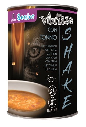 Vibrisse Shake Senior+ Tonijn Met Extra Vitamine - C 12X135 GR - Best4pets.nl