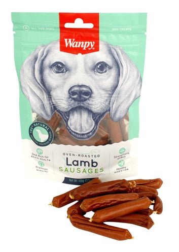 Wanpy Oven - Roasted Lamb Sausages 100 GR - Best4pets.nl