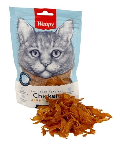 Wanpy Soft Oven - Roasted Chicken Jerky Strips - Best4pets.nl