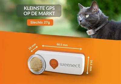 Weenect Tracker Kat Wit - Best4pets.nl