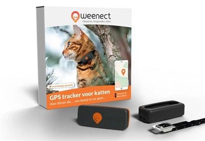 Weenect Tracker Kat Zwart - Best4pets.nl