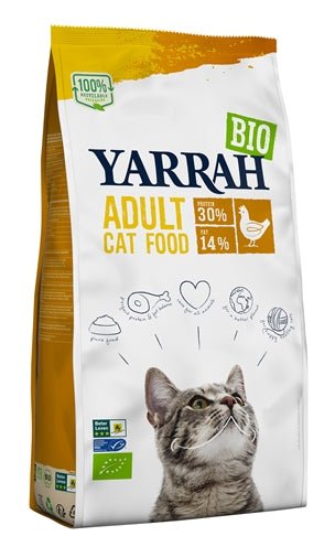 Yarrah Cat Biologische Brokken Kip - Best4pets.nl