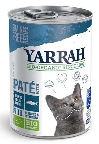 Yarrah Cat Blik Pate Vis 400 GR (12 stuks) - Best4pets.nl