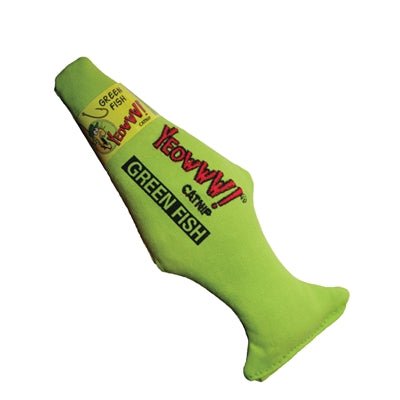 Yeowww Vis Met Catnip Groen 18 CM - Best4pets.nl