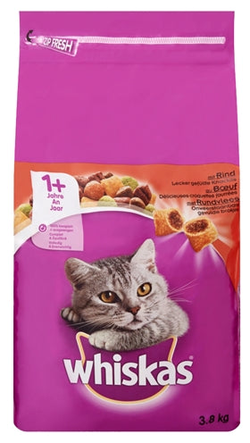 Whiskas Droog Adult Rund 3,8 KG Default Title