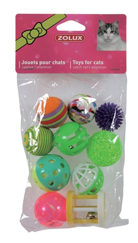 Zolux Kattenspeelgoed Multi Assorti 4 CM 10 ST (383755)