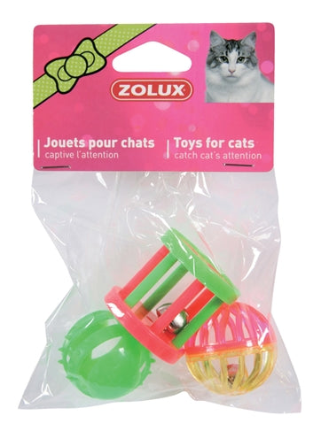 Zolux Kattenspeelgoed Multi Assorti 4 CM 3 ST (383760)