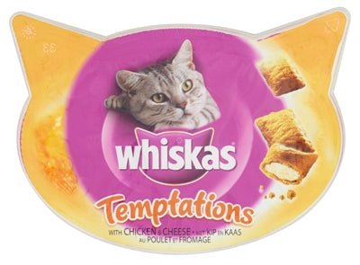 Whiskas Snack Temptations Kip/Kaas 60 GR (8 stuks) Default Title