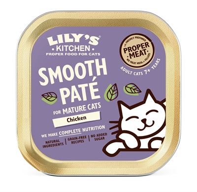 Lily's Kitchen Cat Mature Smooth Pate Chicken 19X85 GR Default Title