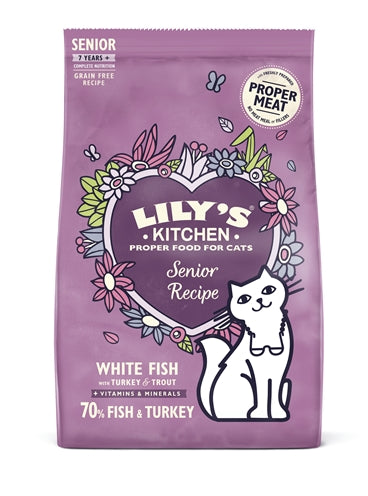 Lily's Kitchen Cat Senior Fish / Turkey Recipe 800 GR Default Title