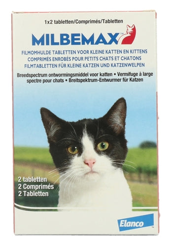 Milbemax Tablet Ontworming Kleine Kat/Kitten 2 TABLETTEN Default Title