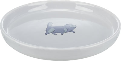 Trixie Voerbak / Waterbak Plat En Breed Kattenprint Grijs 23 CM 600 ML Default Title